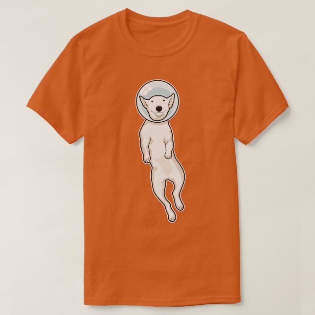 Bull Terrier Space T Shirt (Design framsida)
