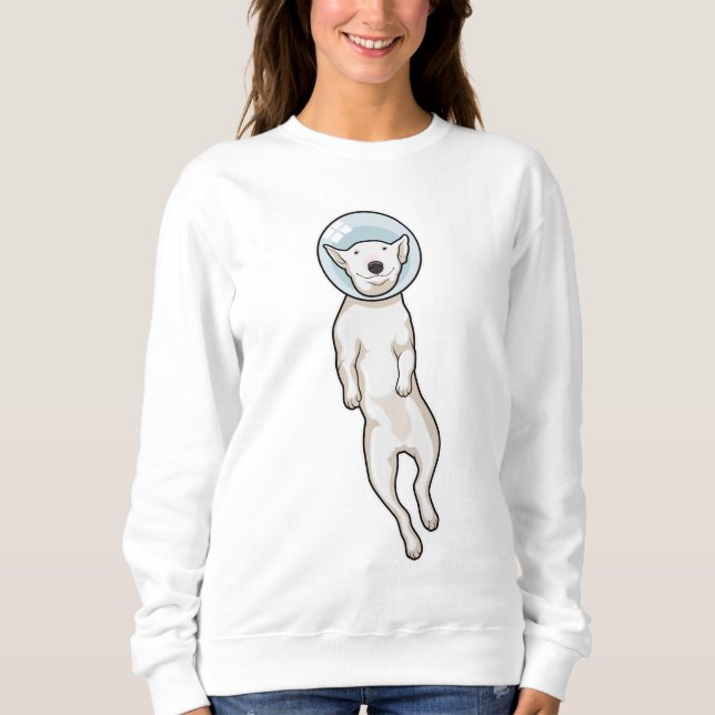 Bull Terrier Space T Shirt (Framsida)