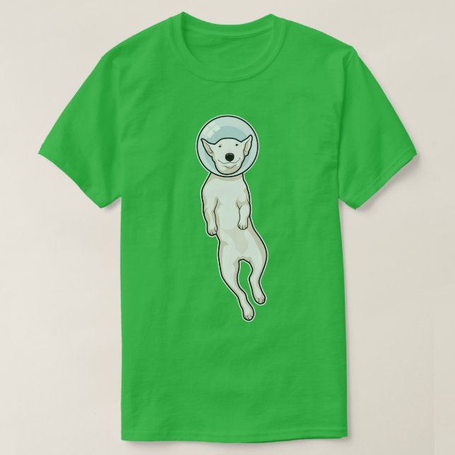 Bull Terrier Space T Shirt (Design framsida)