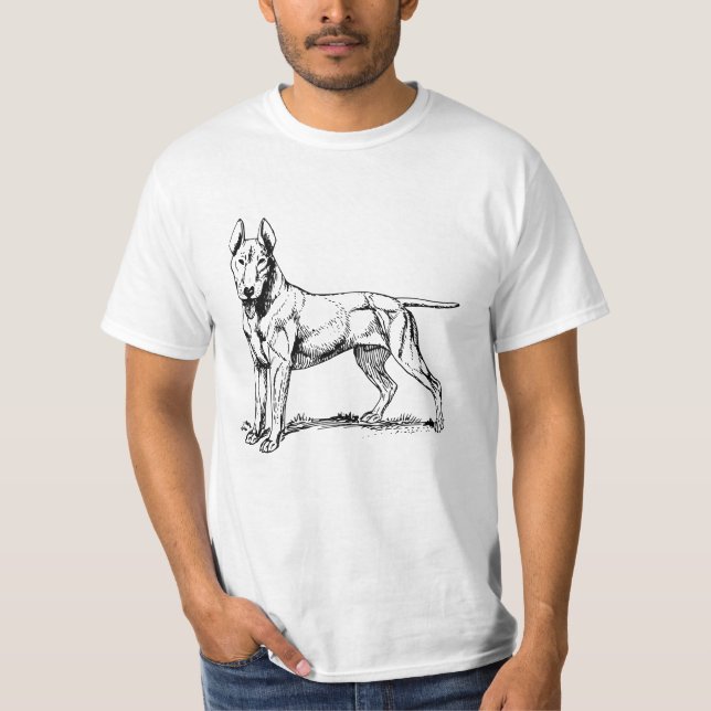 Bull Terrier T Shirt (Framsida)