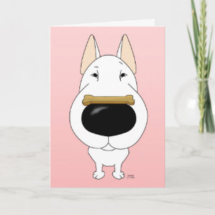 Bull Terrier Valentine Helgkort