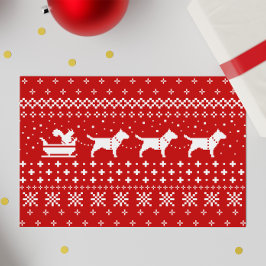 Bull Terriers jul Hundar Sleigh Ride Helgdag Helgkort