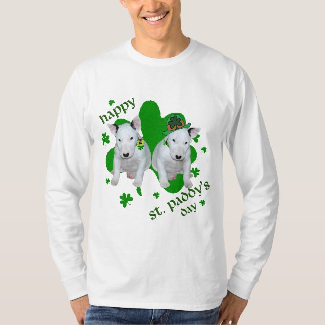 Bull Terriers Jul T-Shirt (Framsida)