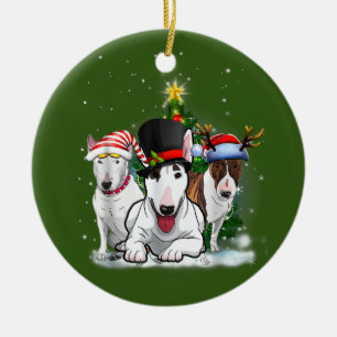 Bull Terriers Julgransprydnad Keramik