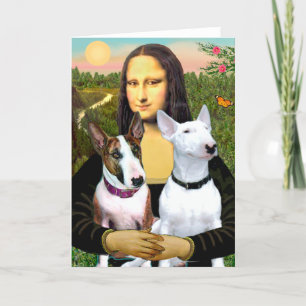 Bull Terriers (två) - Mona Lisa Kort