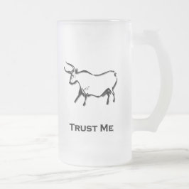 Bull Trust Me Black Frostat Ölglas
