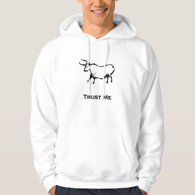 Bull Trust Me Black Hoodie (Framsida)