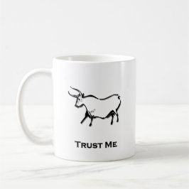 Bull Trust Me Black Kaffemugg