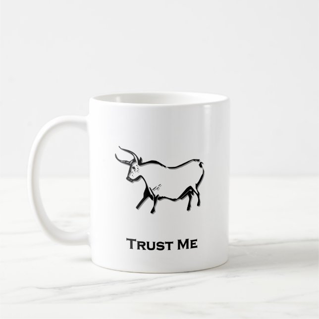 Bull Trust Me Black Kaffemugg (Vänster)