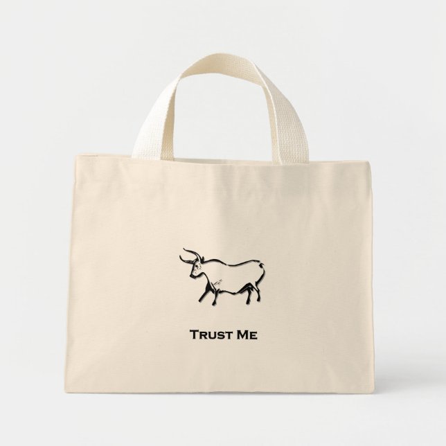 Bull Trust Me Black Mini Tygkasse (Framsidan)