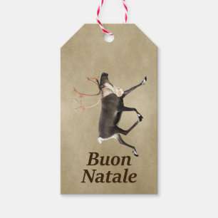Bull Västindiou - Buon Natale Presentetikett