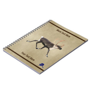 Bull Västindiou (Reindeer) på Parchment Anteckningsbok