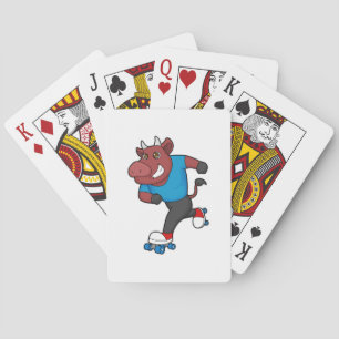 Bull vid Inline-skridskor med rullskridskor Casinokort