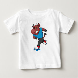 Bull vid Inline-skridskor med rullskridskor T Shirt