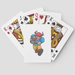 Bull vid sport med Football & Helmet Casinokort