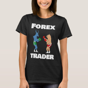 Bull vs Bear Forex Trader Illustration Fox T Shirt