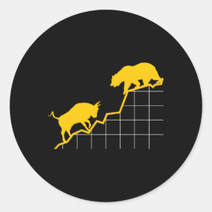 Bull Vs Bear I Shares Lagrar Market ETF Capital Runt Klistermärke