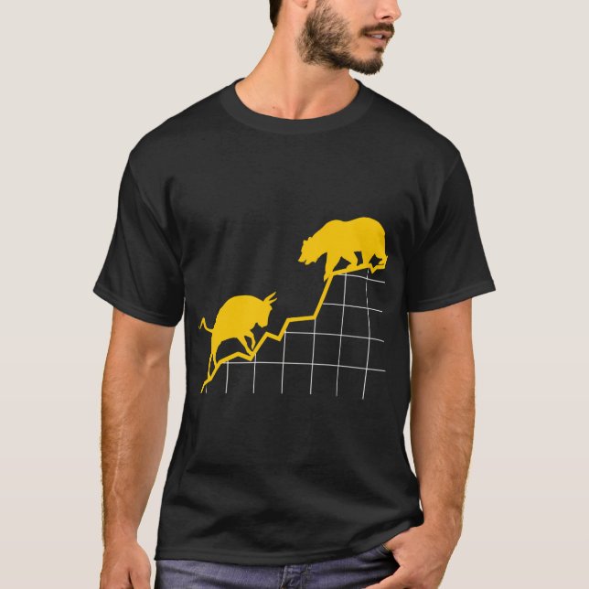 Bull Vs Bear I Shares Lagrar Market ETF Capital T Shirt (Framsida)