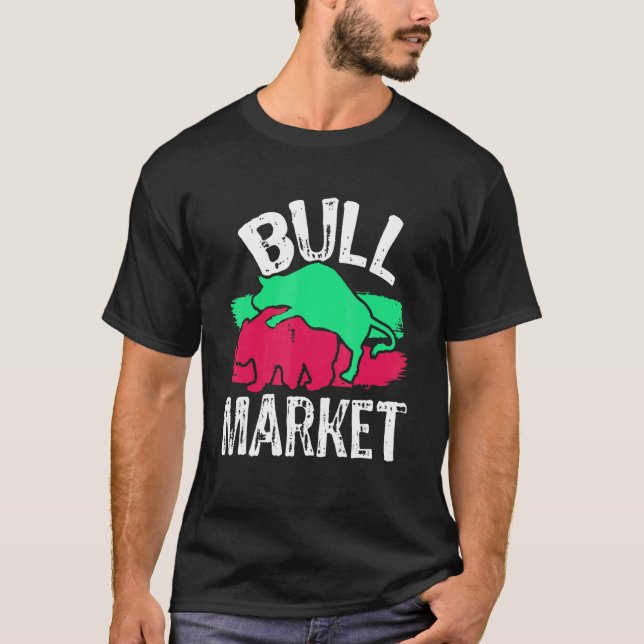 Bull Vs Bear Market Lagrar T Shirt (Framsida)