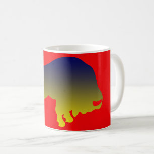 Bull White Coffee Mugg