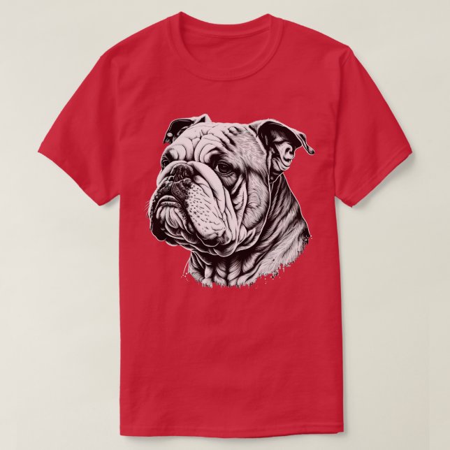 Bulldog 3 t shirt (Design framsida)