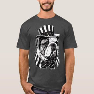 Bulldog 4 juli 7 t shirt