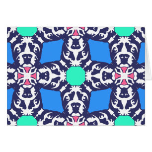 Bulldog Abstraction Hälsningskort