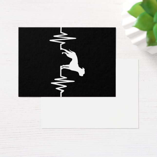 Bulldog Älskare | Bulldog Heartslag Visitkort (Skivbord)