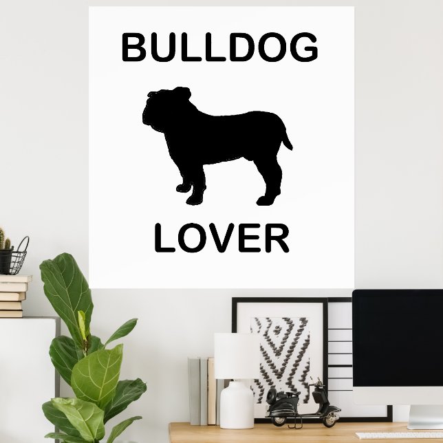 bulldog älskare poster (Hemmakontoret)