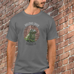 Bulldog Älskare Savannah Georgia Photographic T Shirt