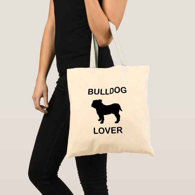 bulldog älskare tygkasse (Framsida (produkt))