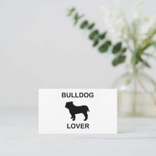 bulldog älskare visitkort