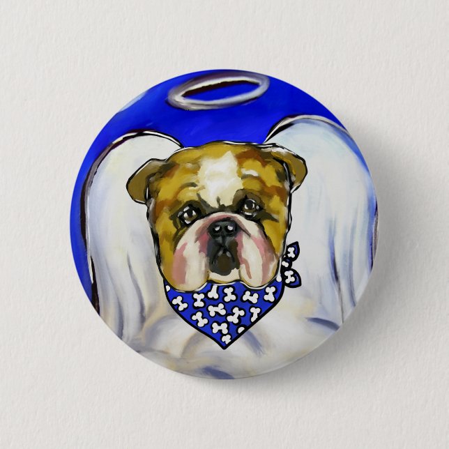 Bulldog Angel Knapp (Framsida)
