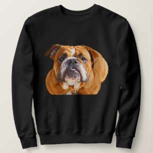 Bulldog Ansikte - English Bulldog, Brown T Shirt