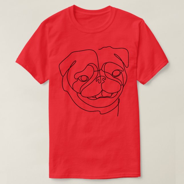 Bulldog ansikte t shirt (Design framsida)
