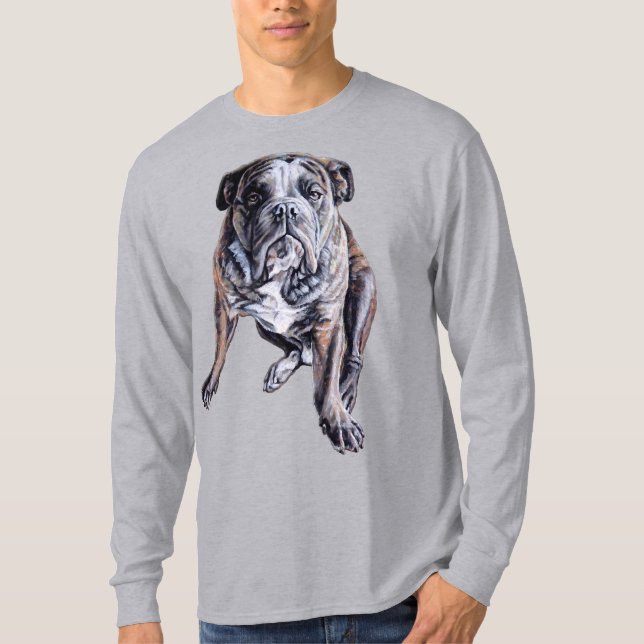 Bulldog Art Shirt Manar Bulldog T-Shirts (Framsida)
