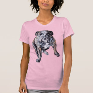 Bulldog Art T-shirts English Bulldog Women's