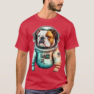 Bulldog Astronaut 2 T Shirt