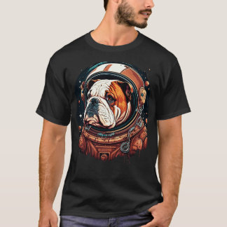 Bulldog Astronaut T Shirt