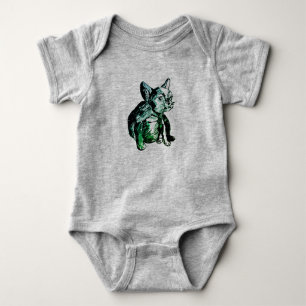 Bulldog Baby Fransk Bulldog Baby Football Bodykost T-shirt