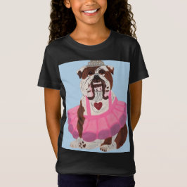 Bulldog Ballerina T Shirt