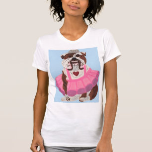 Bulldog Ballerina T Shirt
