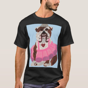 Bulldog Ballerina T Shirt