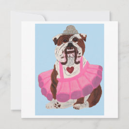 Bulldog Ballerina Tack Kort