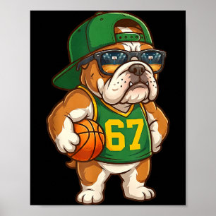Bulldog Basket 67 Gen Alpha Slang Srts Dog Pojke Poster