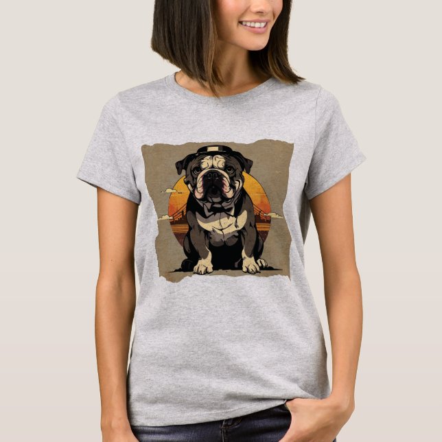 Bulldog Blues T Shirt (Framsida)