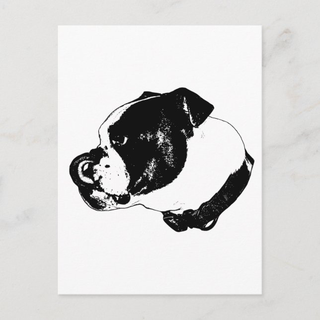 Bulldog Bold Postkort Vykort (Framsida)