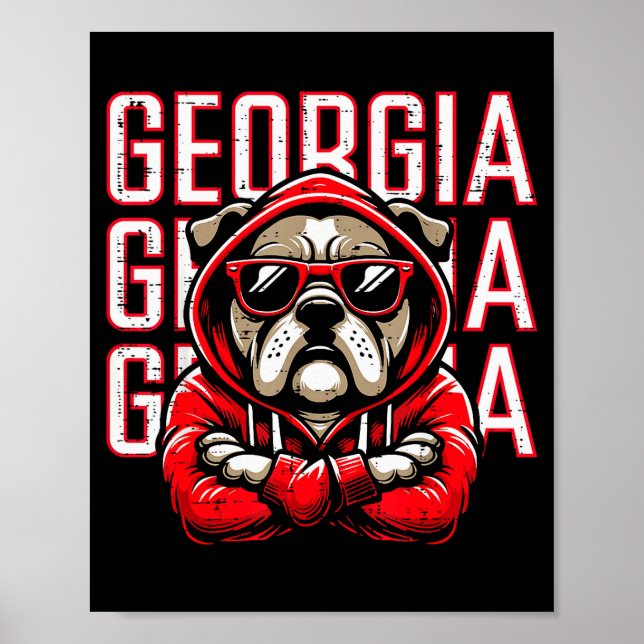 Bulldog Boys Youth Teen Kids Men Girls Women  Poster (Framsidan)