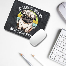 Bulldog Brains Mousepad Musmatta