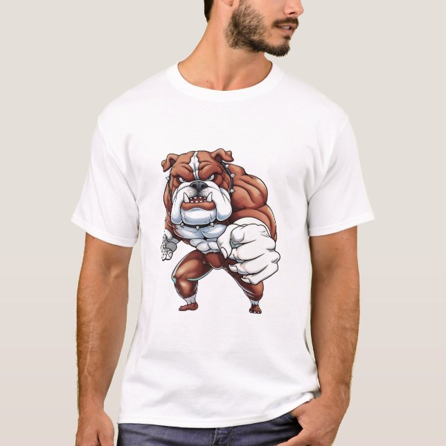 Bulldog Brawler T Shirt (Framsida)